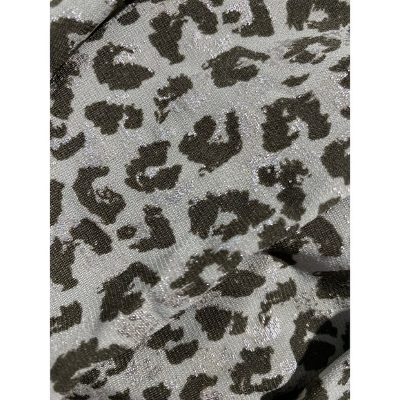 Travelers By Chicos 3 Cardigan Sweater Knit Topper XL Gray Brown Metallic Print - Picture 5 of 8